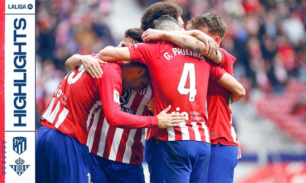 Highlights Atlético de Madrid 2-1 Betis